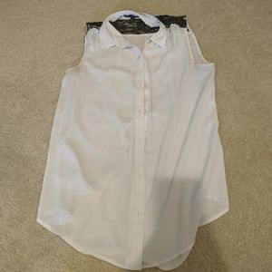 LACE BACK BUTTON UP TANK BY EXPRESS!